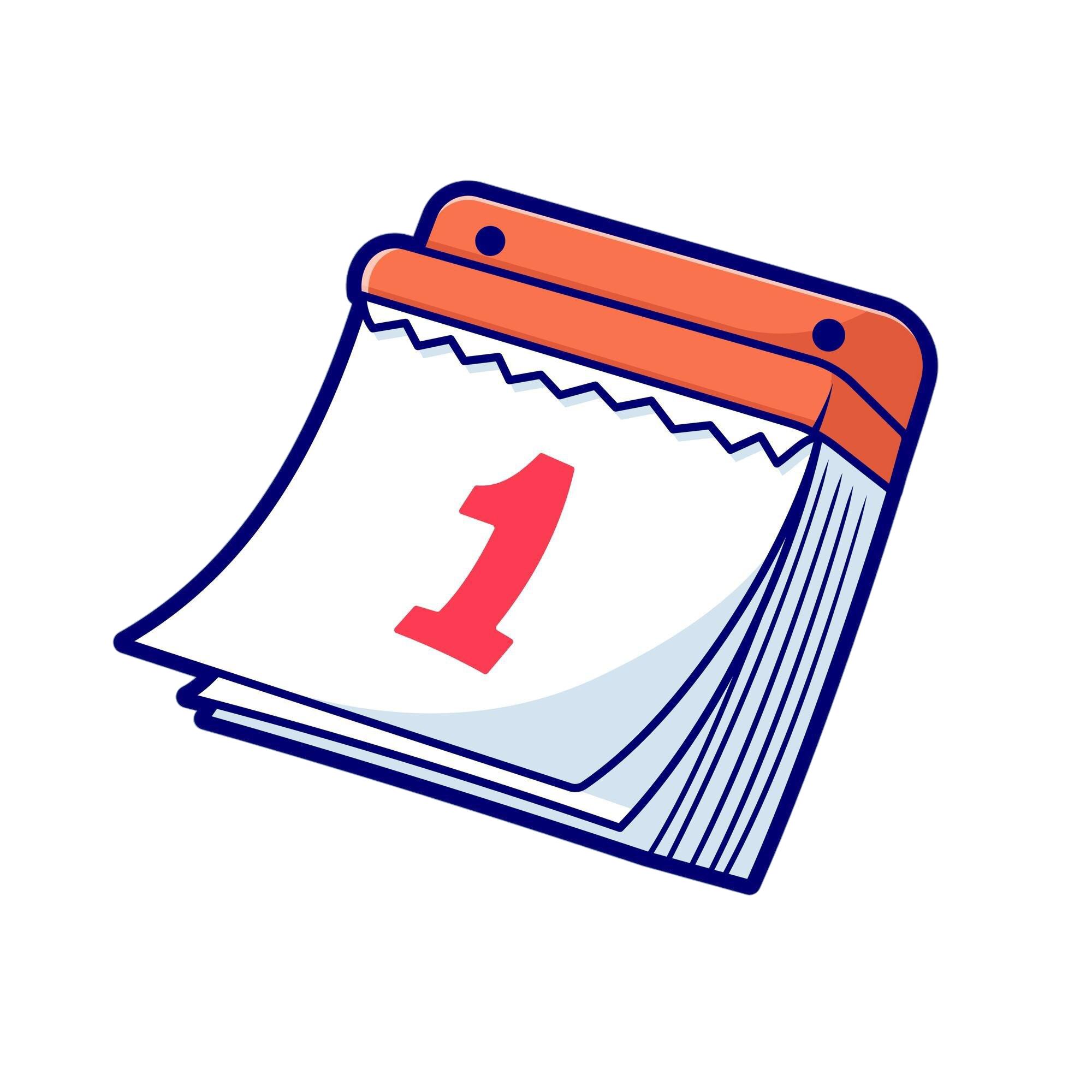 calender-day-cartoon-vector-icon-illustration-business-object-icon-isolated-flat-vector